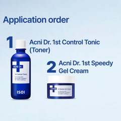 ISOI ACNI Dr. 1st Speedy Gel Cream absorbs quickly for a soft, refreshing finish.