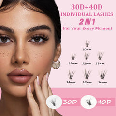 ISOOLU Manga cluster lashes for dramatic, wispy eye look