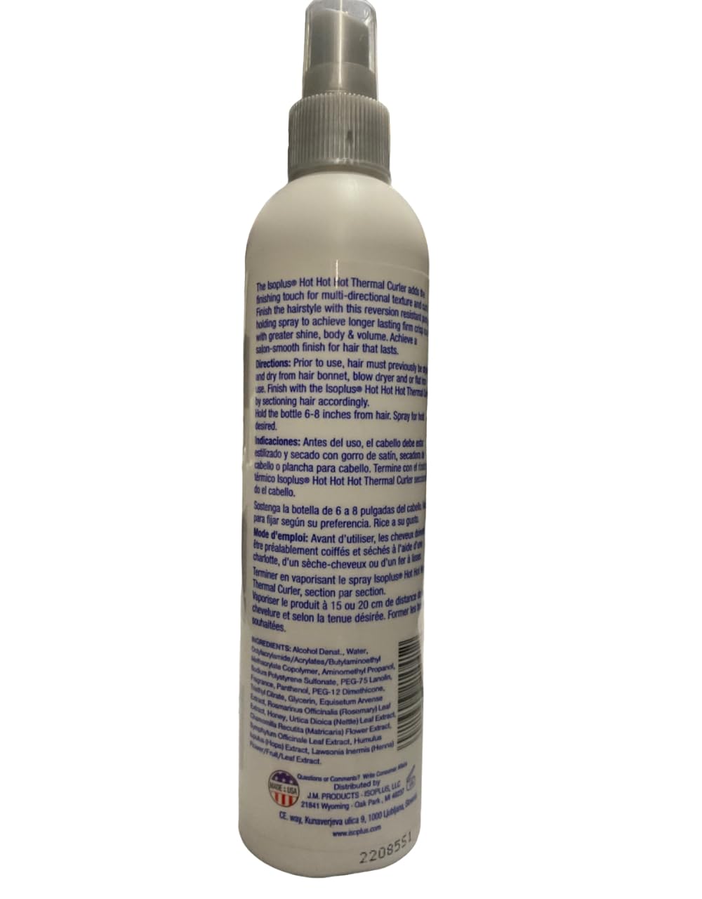 Isoplus Hot Hot Hot Thermal Curler 10oz pack 2 packaging shows a convenient styling kit