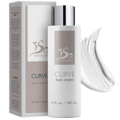 IsoSensuals CURVE butt cream bottle for daily use and potential volume boost