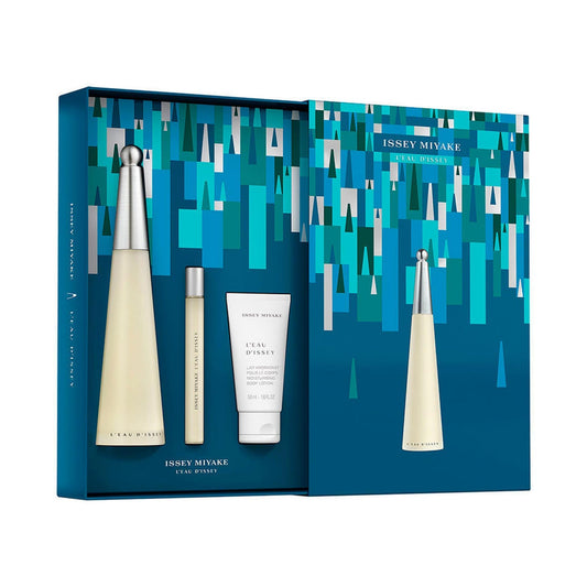 Issey Miyake L’Eau d’Issey eau de toilette bottle highlights timeless aquatic florals for everyday freshness.