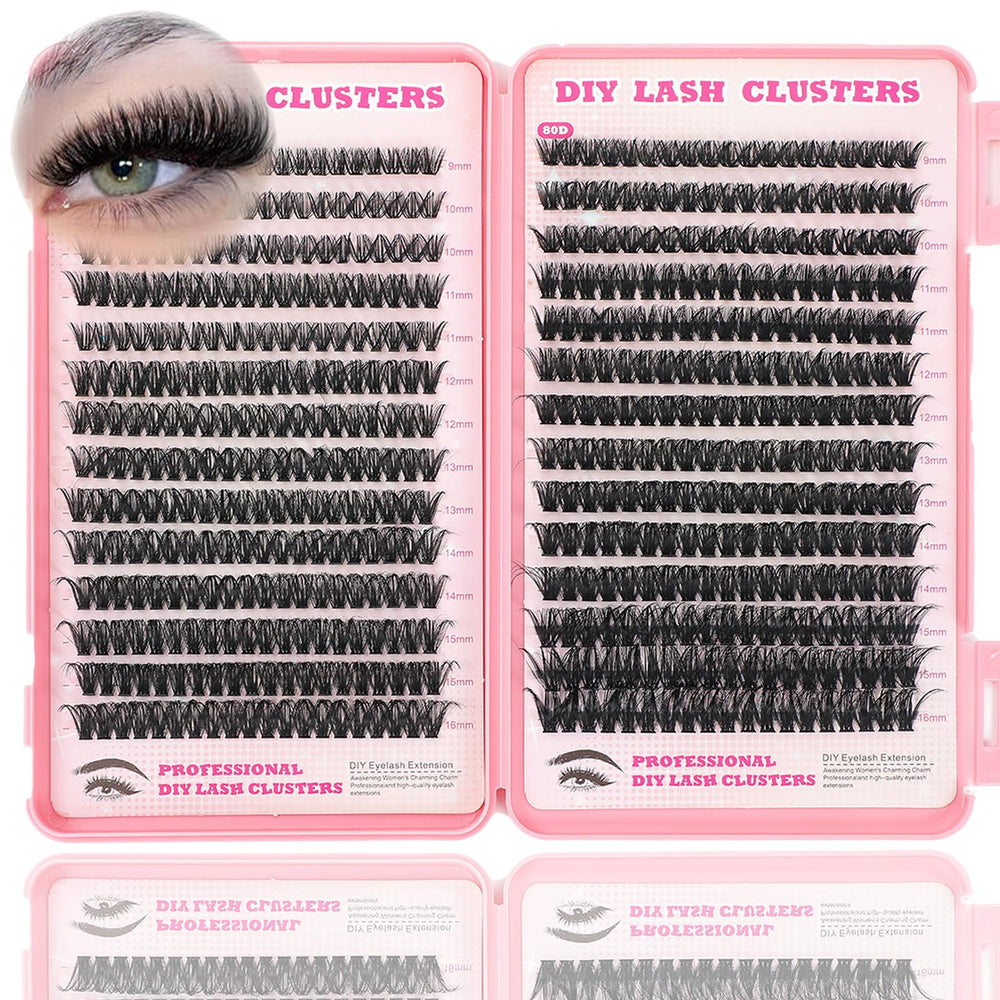 ISTGIFT Lash Clusters Kit 560 pcs overview for easy at home lashes.