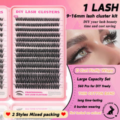 ISTGIFT Lash Clusters Kit tools tweezer brush for easy DIY application