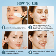 ISTON Collagen Night Wrapping Mask hydrolyzed collagen and hyaluronic acid close-up