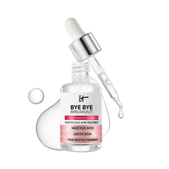 IT Cosmetics Bye Bye Breakout serum bottle pour for easy application