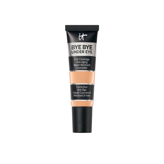 IT Cosmetics Bye Bye Under Eye Concealer Medium Bronze bottle shows shade for brightening.