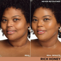 Swatch of IT Cosmetics CC+ Nude Glow Rich Honey on forearm.
