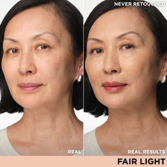 CC+ Travel Cream pump close-up demonstrates easy, precise application and buildable coverage.