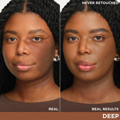 IT Cosmetics CC+ deep swatch on skin for precise shade matching