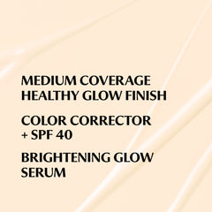CC+ Nude Glow swatch reveals even tone with luminous finish
