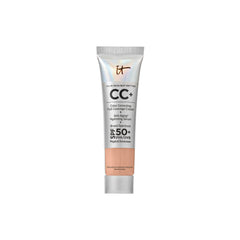 IT Cosmetics CC+ Cream Travel bottle with pump for easy on-the-go application.