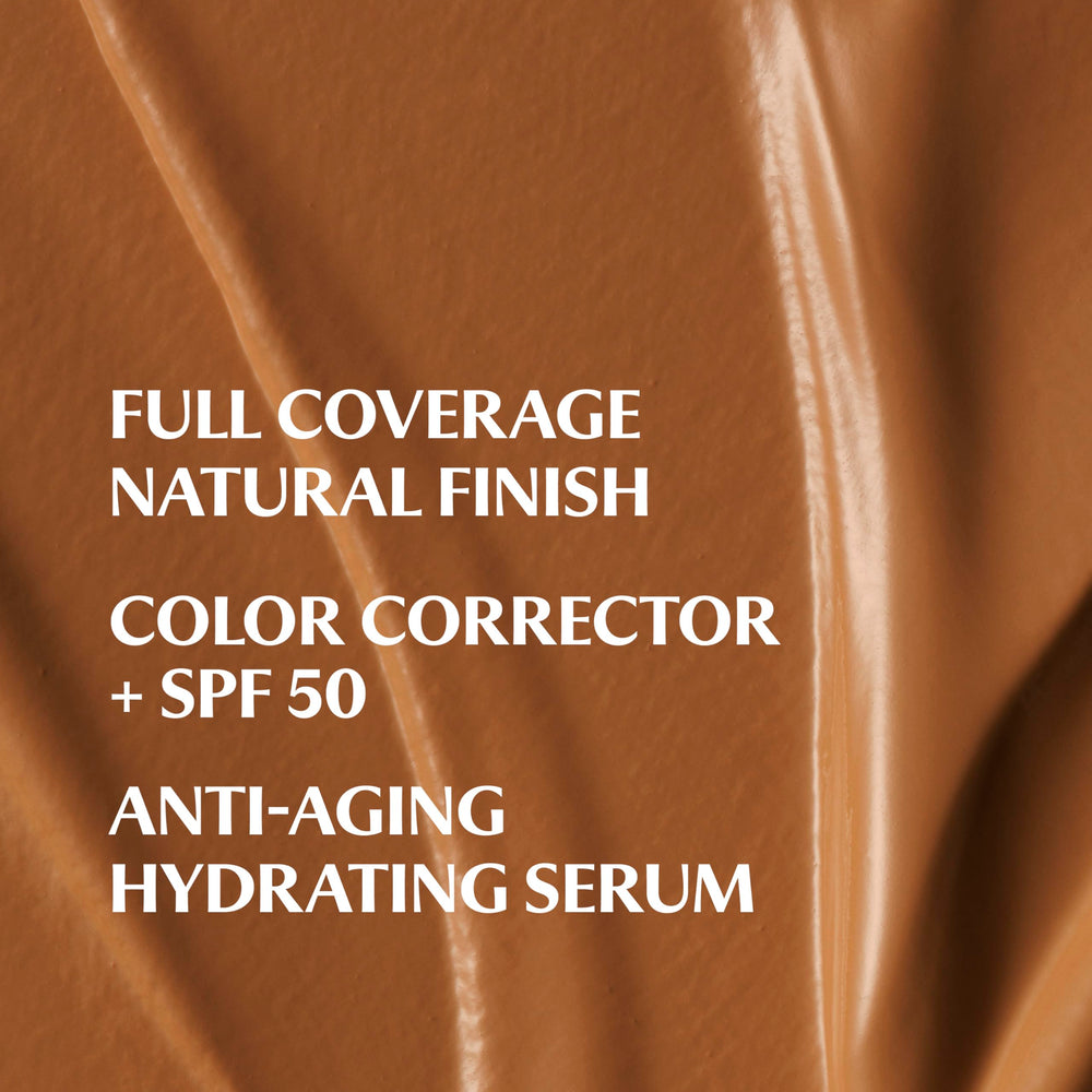 Deep Honey swatch on skin demonstrates color correction and natural finish