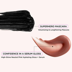 IT Cosmetics Confidence in a Serum Lip Gloss on lips with high shine