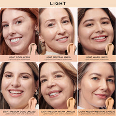 Swatches of IT Cosmetics Do It All Radiant Concealer show shade match on skin
