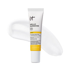 IT Cosmetics Hello Sunshine bottle with pump for easy, even application.
