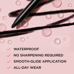 IT Cosmetics Superhero No-Tug Retractable Eyeliner Brown swatch on hand shows rich, long-lasting color