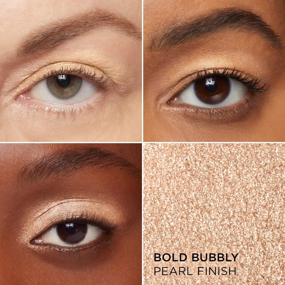 IT Cosmetics Superhero No-Tug Shadow Stick Bold Bubbly glide demonstrates creamy application.