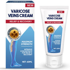 ITECFREELY Varicose Veins Cream bottle on a clean surface for daily leg support.