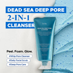 it:fu Deep Pore cleanser papain enzyme capsules visible for gentle exfoliation.