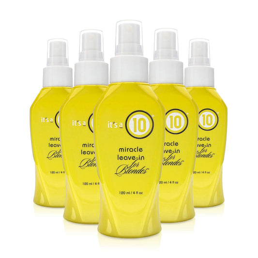 it's 10 haircare miracle leave-in blondes bottle detangles and protects color-treated hair