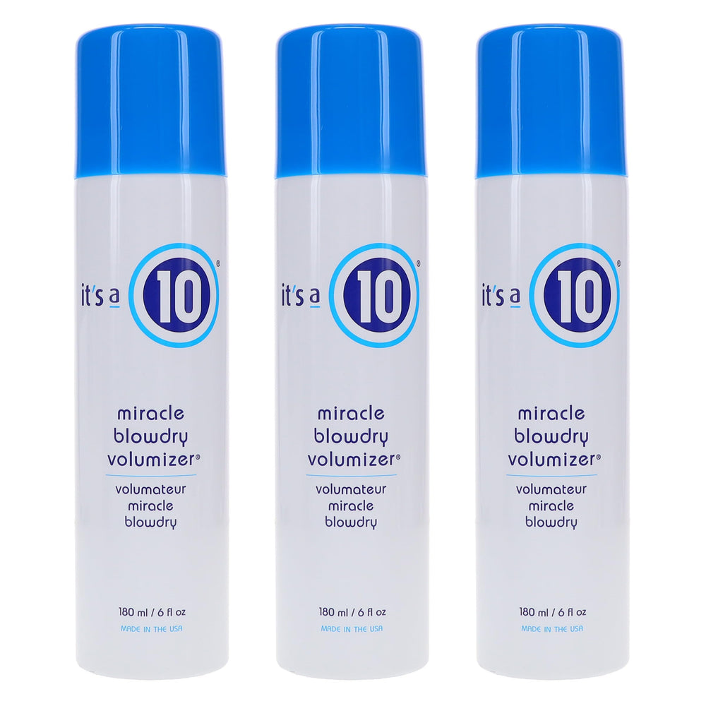 It's a 10 Miracle Blowdry Volumizer bottle ready for at-home styling to boost lift