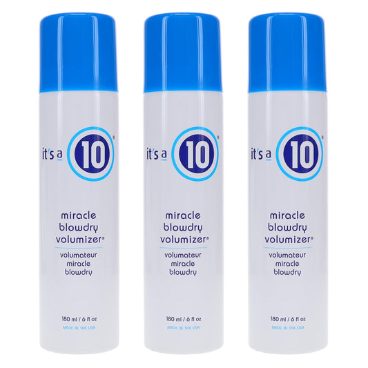 It's a 10 Miracle Blowdry Volumizer bottle ready for at-home styling to boost lift