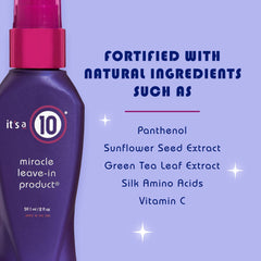 It's a 10 Haircare Miracle Leave-In hands applying close-up shows easy distribution