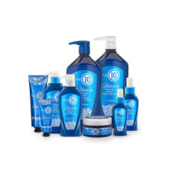 It's a 10 Haircare Potion 10 Miracle Repair Shampoo final shot shows silky, healthy-looking hair
