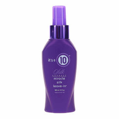 It's a 10 Silk Express Leave-In bottle showing detangling and silky smoothness.