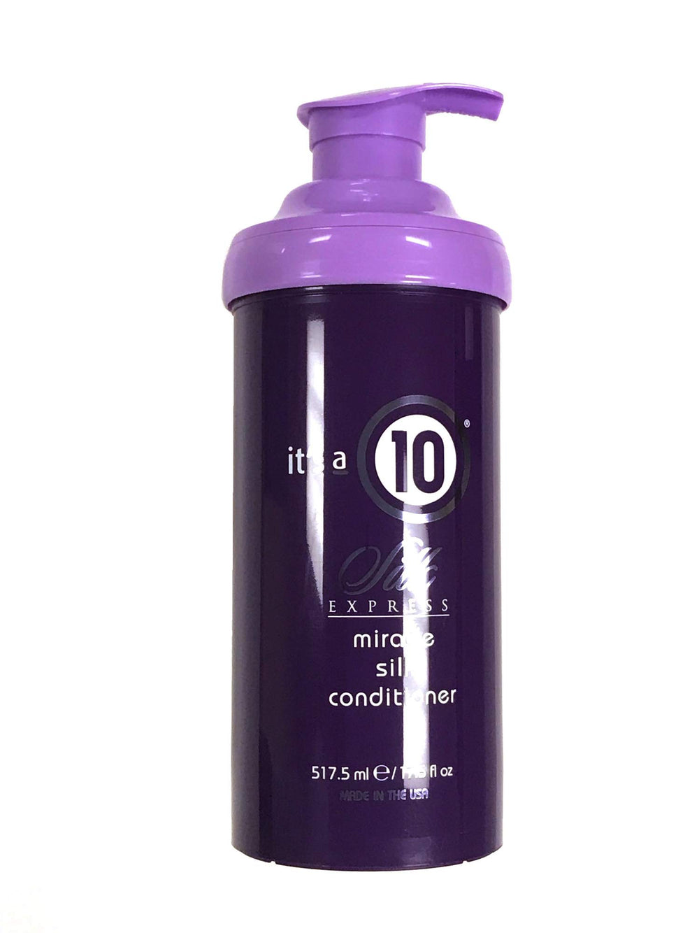 Its a 10 Haircare Silk Express Miracle Silk Conditioner bottle for silky hydration and detangling.