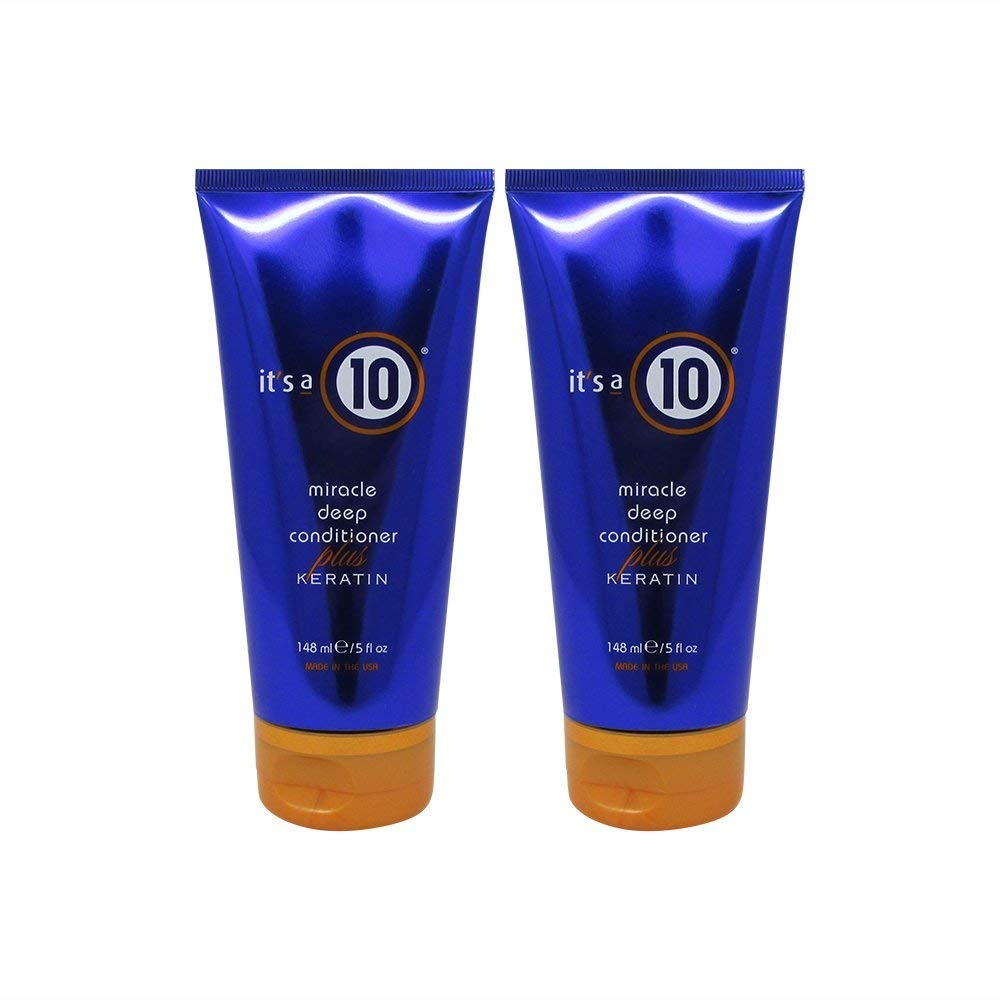 Its a 10 Miracle Deep Conditioner Keratin bottle pack boosts smoothness and detangling.