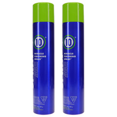 Its a 10 Miracle Finishing Spray mist being sprayed for quick-dry, lasting shine