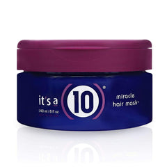 It's a 10 Miracle Hair Mask 8 oz bottle front view for deep conditioning nourishment.
