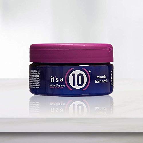 It's a 10 Miracle Hair Mask 8 oz ingredients panel lists nourishing components.