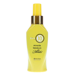 ITS A 10 Miracle Leave-In for Blondes repair benefits under heat exposure.