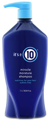 Its A 10 Miracle Moisture Conditioner bottle emphasizes deep hydration for smooth detangling.