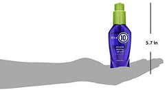 It's a 10 Miracle Styling Serum close-up shows shine and conditioning.