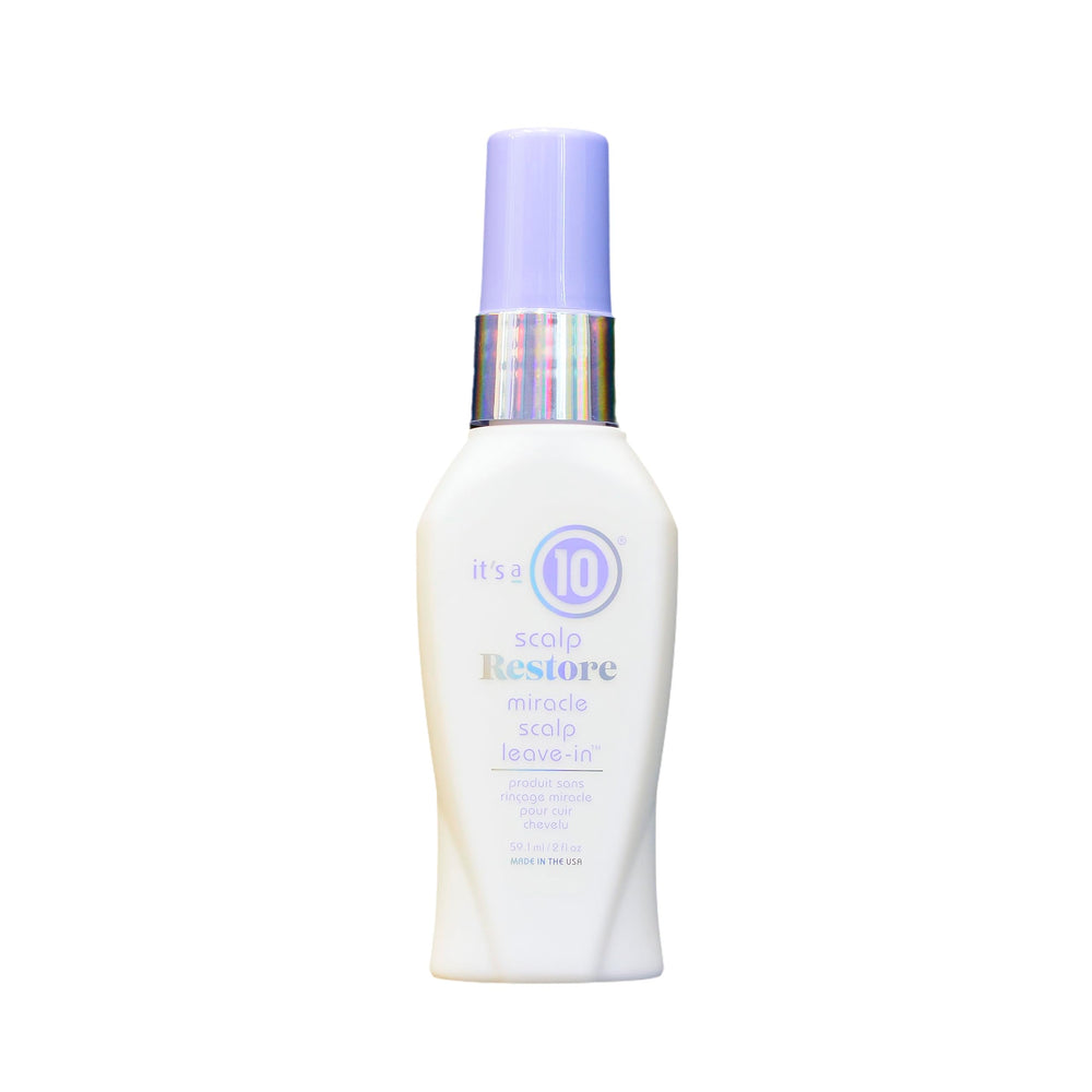 It’s a 10 Scalp Restore Leave-In bottle ready for quick scalp cooling and moisture.