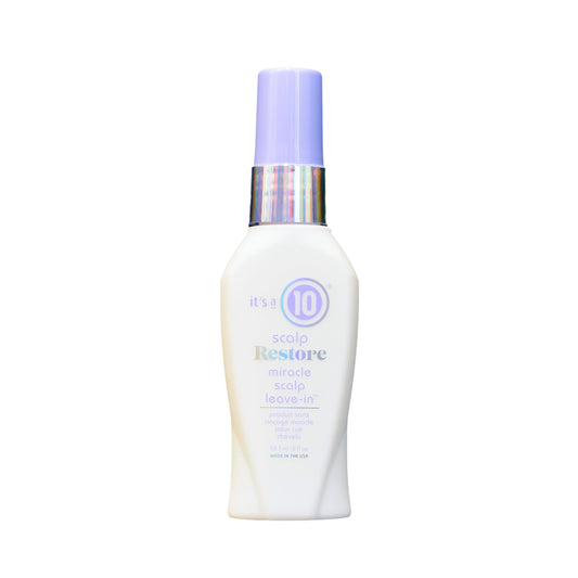 It’s a 10 Scalp Restore Leave-In bottle ready for quick scalp cooling and moisture.