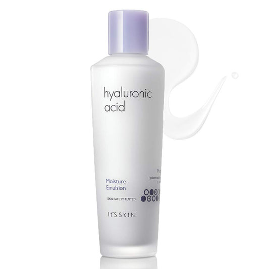 Its Skin Hyaluronic Acid Moisture Emulsion bottle front for deep hydration.