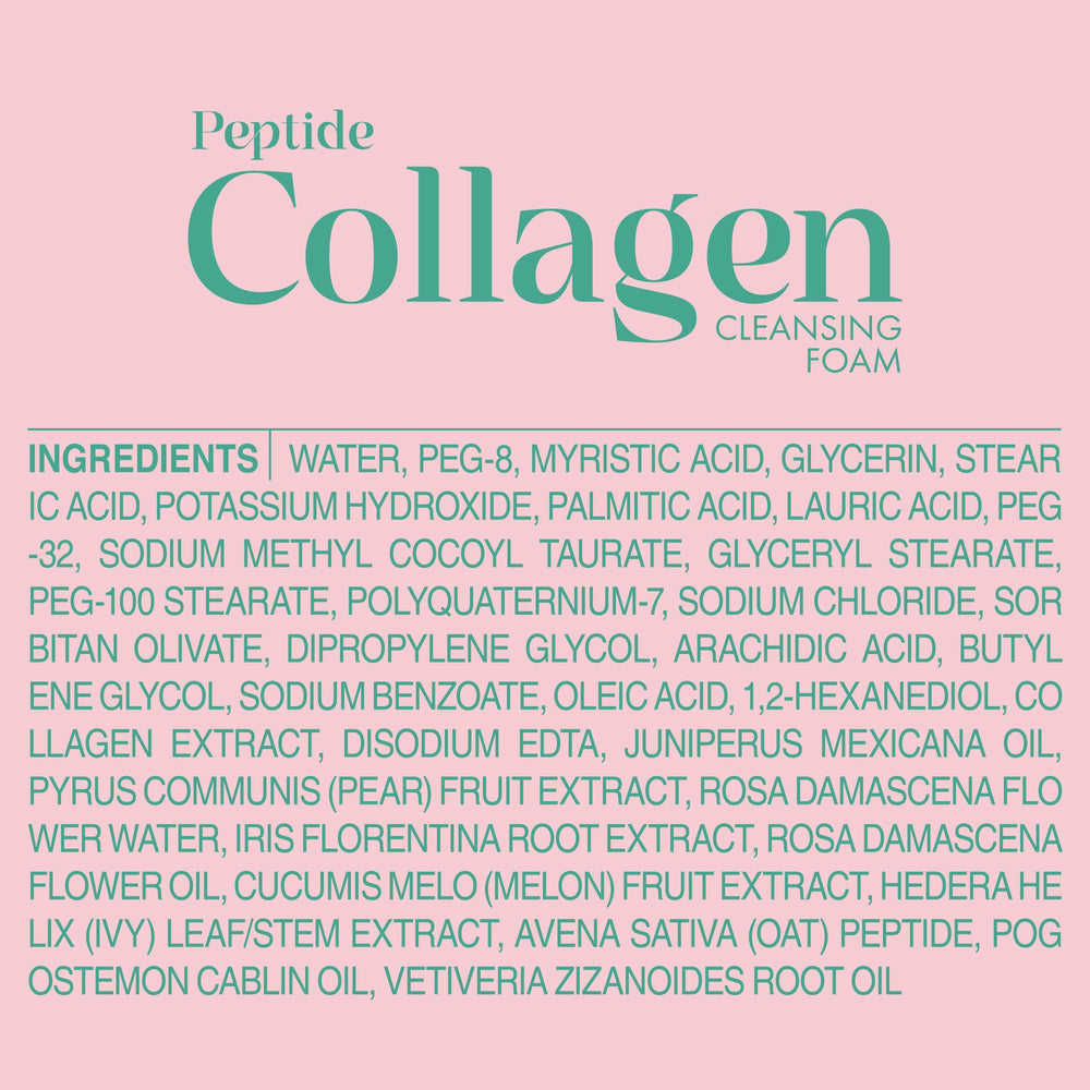 Retail display of Its SKIN Peptide Collagen Cleansing Foam packaging