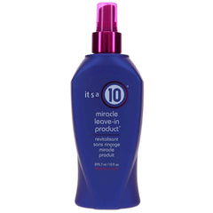 It's a 10 Haircare Miracle Leave-In bottle ready for detangling and shine.