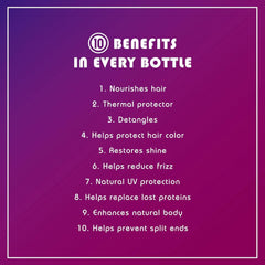 It's a 10 Haircare Miracle Leave-In damp-hair usage for smoothness.