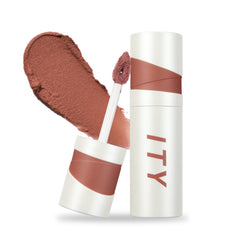ITY Velvet Matte Lip Stain application shows smooth, even pigment.