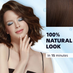 Ivnil gray coverage result showing natural dark brown shade and refreshed look
