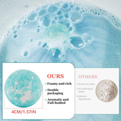 IvyWorkshop cinnamon-scented bath bomb dissolves in warm water for a cozy aroma.