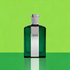 Izod Legacy Green bottle silver cap conveys refined, masculine style