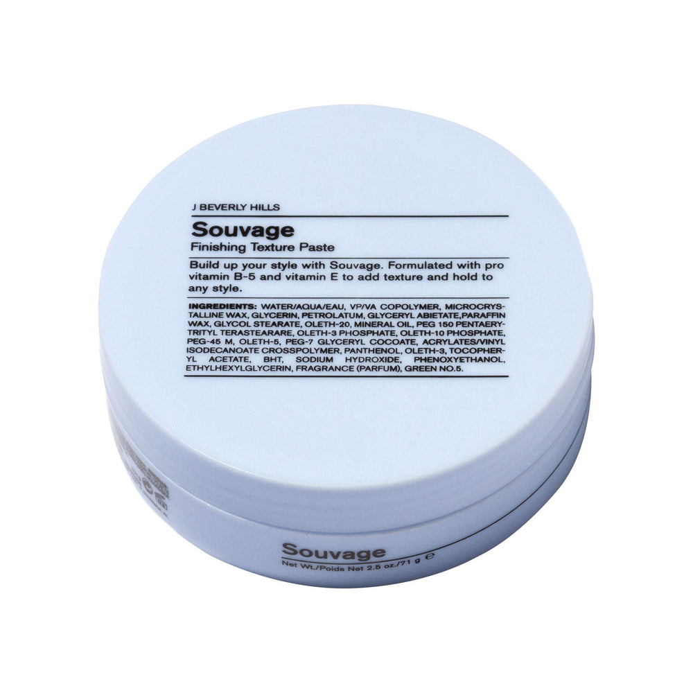 J Beverly Hills Blue Souvage Paste tube ready for quick styling.