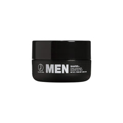 J Beverly Hills Men's Shaper Cream bottle emphasizing conditioning and styling versatility.