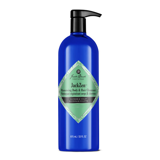 Jack Black JackZen Renewing bottle pour for a gentle daily cleanse